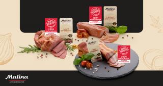 Malina a obtinut distinctia Votat Produsul Anului® 2024 pentru 3 specialitati din carne
