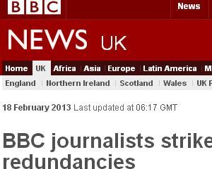 Ziaristii de la BBC au intrat in greva pentru 24 de ore